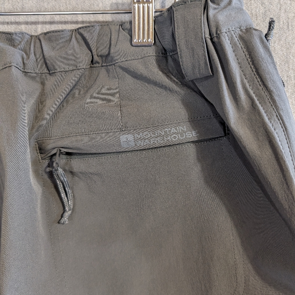 Mountain Warehouse Nylon Hiking Pants Women's 12 Gray Trek Stretch Trousers - Picture 11 of 12